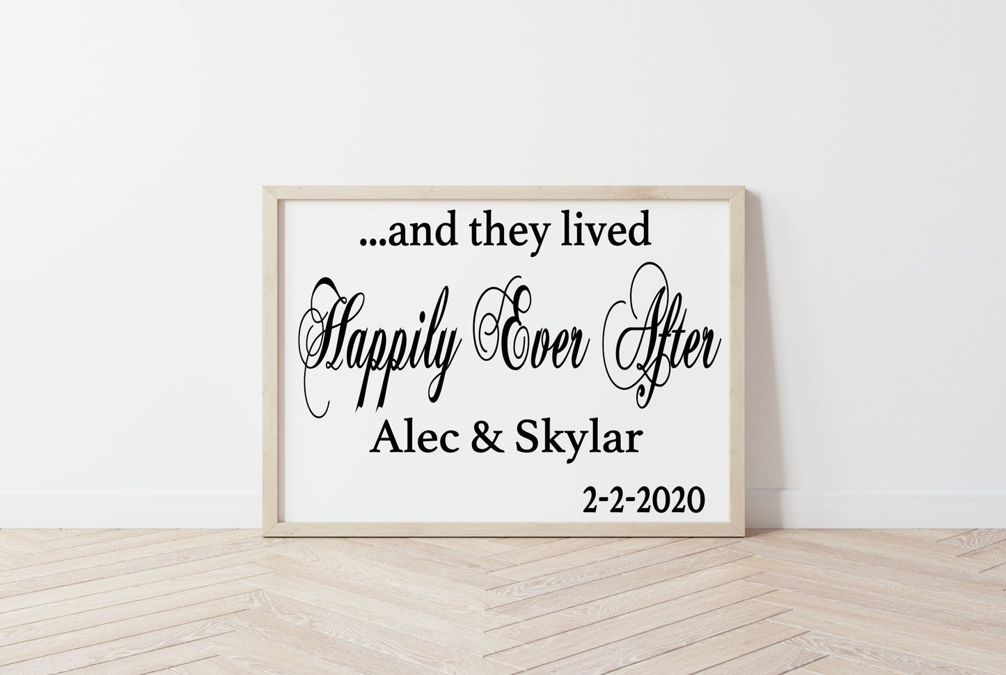 Couples Large Framed Signs