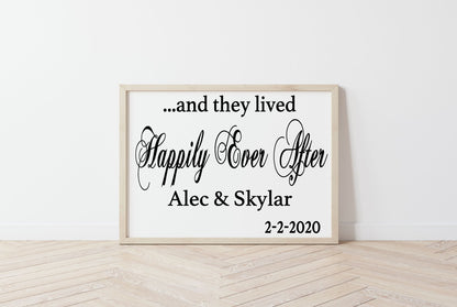 Couples Large Framed Signs