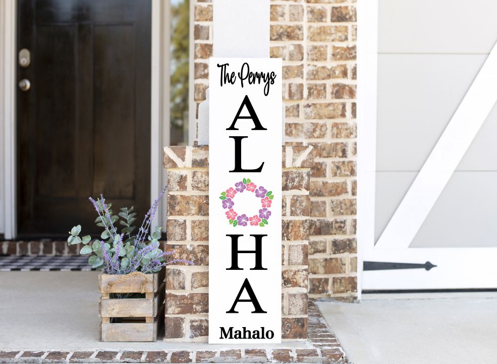 Aloha porch sign top