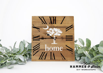 Rustic Pallet Square Clocks